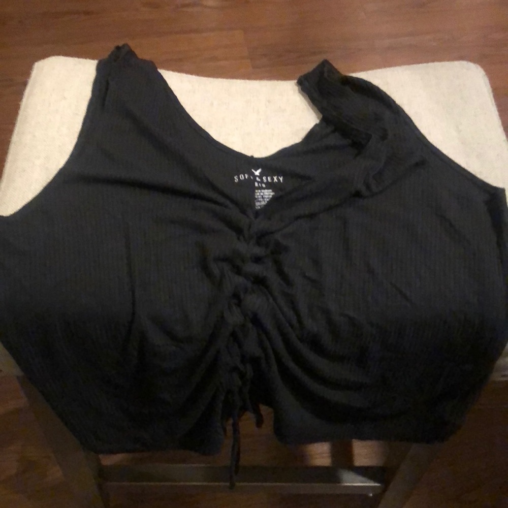 American eagle black tie tank